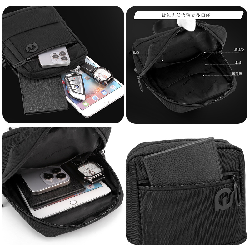 WEPOWER's new minimalist chest bag, men's crossbody bag, single-shoulder bag, large-capacity crossbody bag, and casual single-shoulder bag Application Scenario