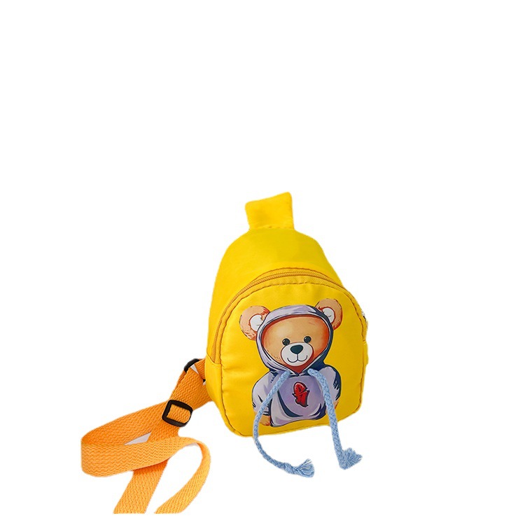 Wholesale of cute children's chest bags in 2022, cartoon dressing bear children's bags, small crossbody bags for boys and girls to travel Item Picture