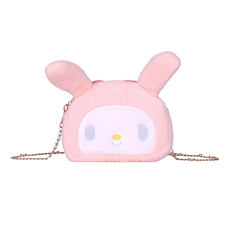 2021 Fashionable new bags: single-shoulder small coin purse, cosmetic bag, cool bag, bear crossbody bag, personalized and trendy plush bag Item Picture