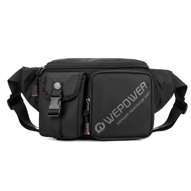 The new WEPOWER men's travel chest bag is simple, lightweight, a fashionable and water-resistant single-shoulder crossbody bag Item Picture