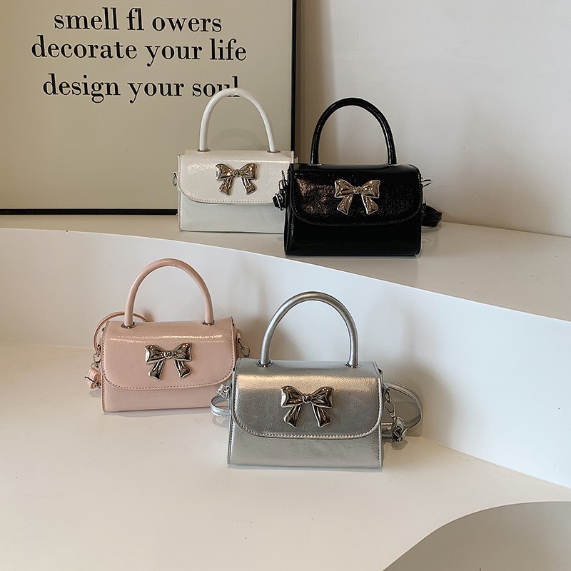 Trendy and fashionable single-shoulder bag 2024 summer bestseller Bow mini bag, stylish and gentle small square bag for women wholesale full figure
