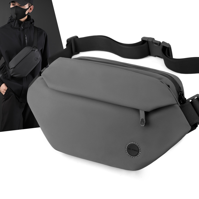Wepower's new men's magnetic buckle crossbody bag, outdoor single-shoulder bag, chest bag, motorcycle bag, cycling bag and crossbody bag full figure