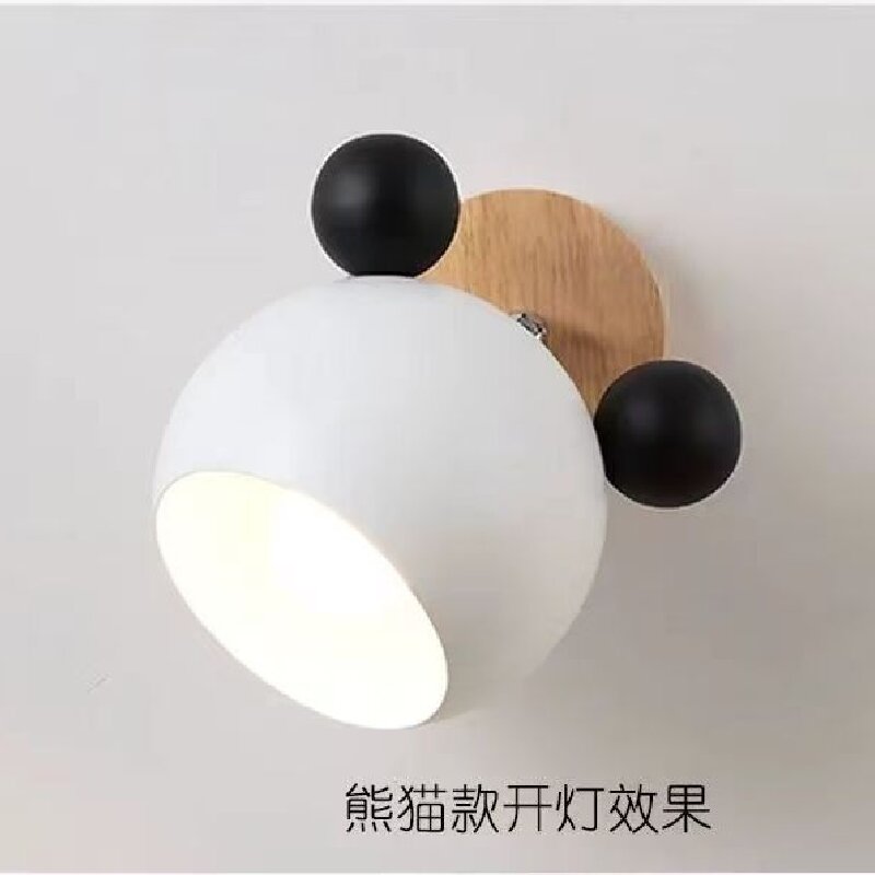 Compact, invisible and space-saving, it opens up more tidy corners on the desk. Exclusive Mickey cartoon wall lamp for children's rooms Specification image