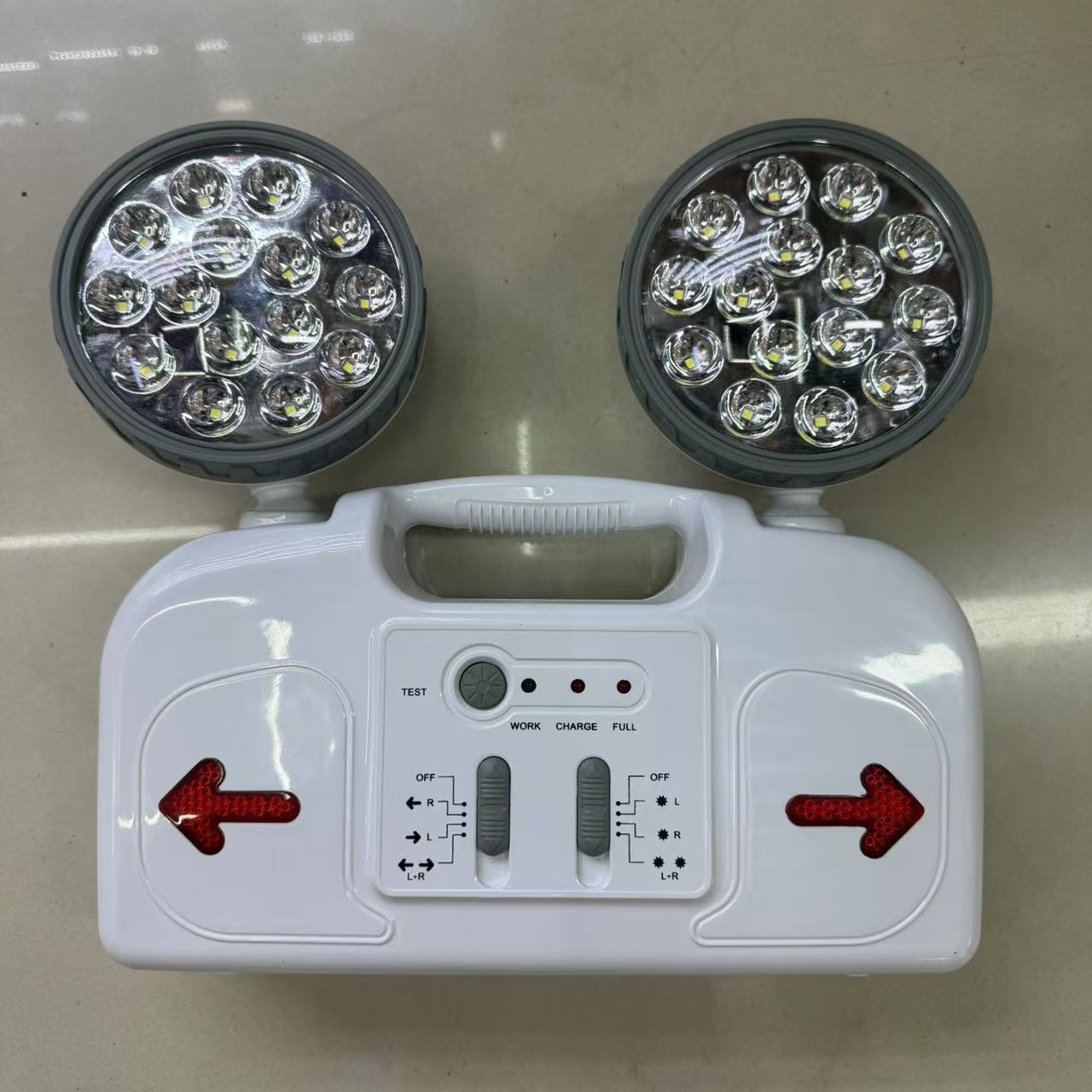 Cross-Border Led Emergency Dual-Head Lights, Emergency Evacuation Lights For Household And Commercial Use, Fire Emergency Lights, And Emergency Lighting Fixtures For Foreign Trade Specification drawing