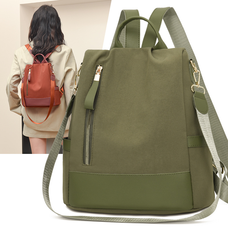 Cross-border anti-theft backpack for women, a new Korean-style high-end large-capacity backpack travel crossbody bag Specification drawing