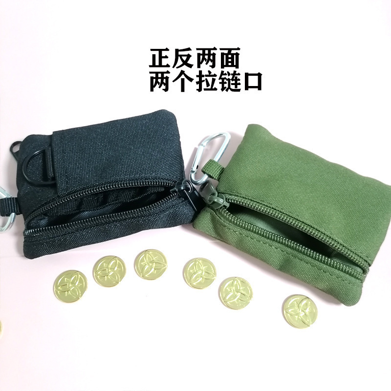 Outdoor products Oxford cloth tactical coin purse, mini men's and women's sports wallet, multi-functional small item storage wallet Application Scenario