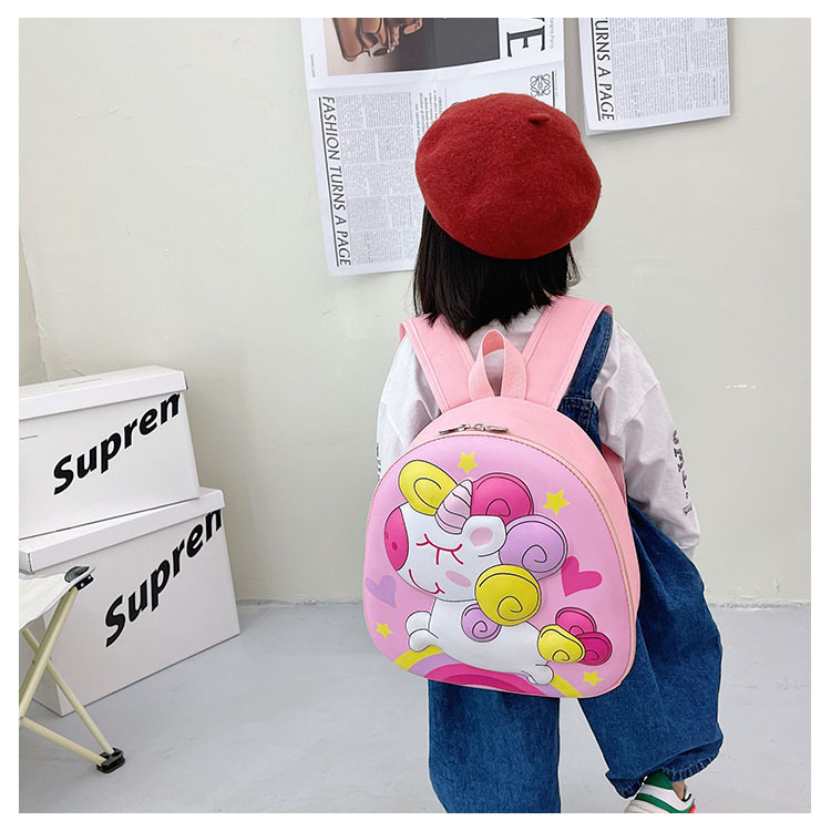 Unicorn Schoolbag, new eggshell bag for kindergarten children, cute cartoon large-capacity backpack for boys and girls undefined