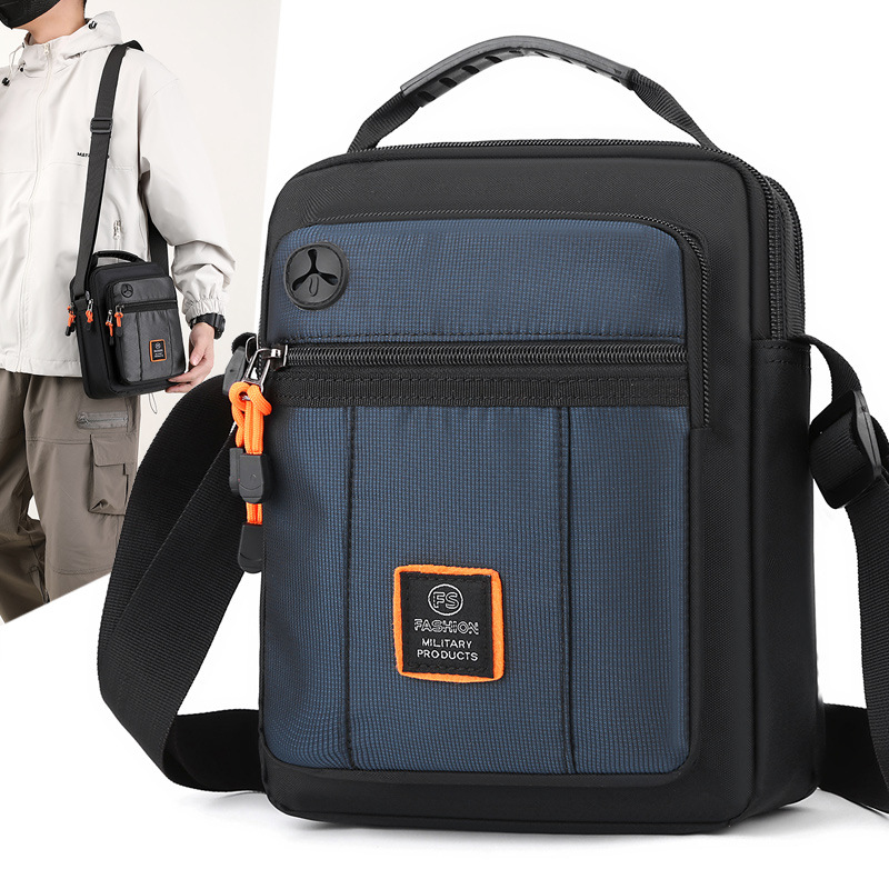 Cross-border business bag, men's casual and versatile chest bag, light and high-end men's shoulder bag, large capacity crossbody bag full figure