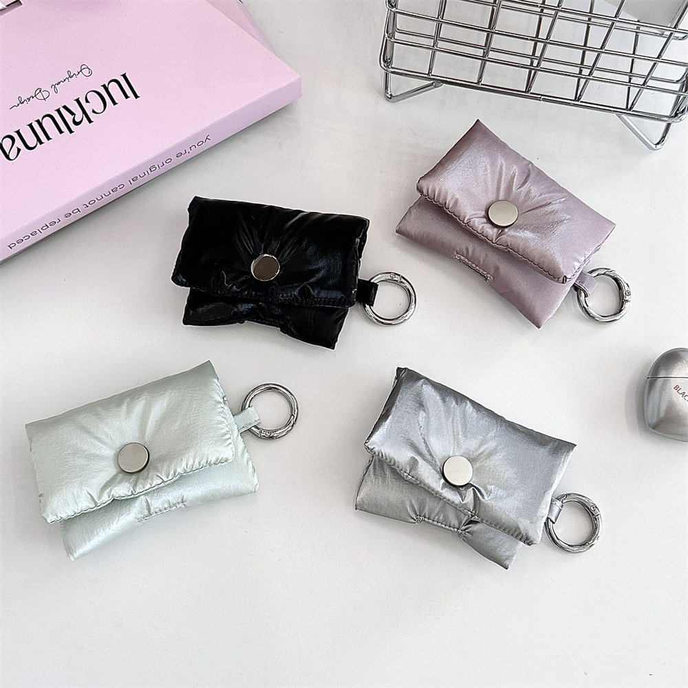 52262 Anti-drop Wireless Bluetooth Earphone case storage bag, fashionable earphone soft shell, suitable for Apple earphone cases full figure