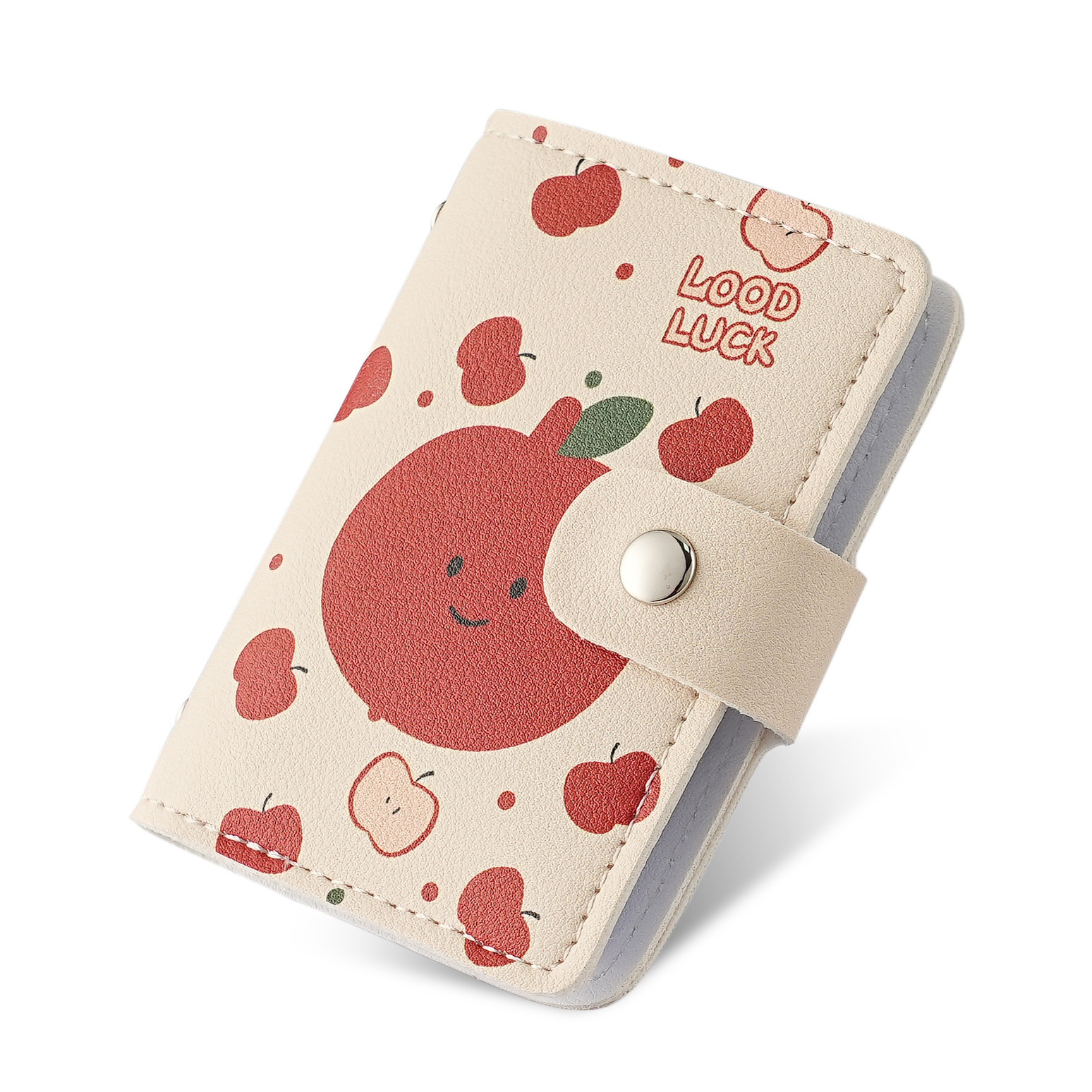 Creative Orange Cartoon card case, lucky change for women, ID card storage bag, anti-demagnetization snap card and ID card all-in-one bag Item Picture
