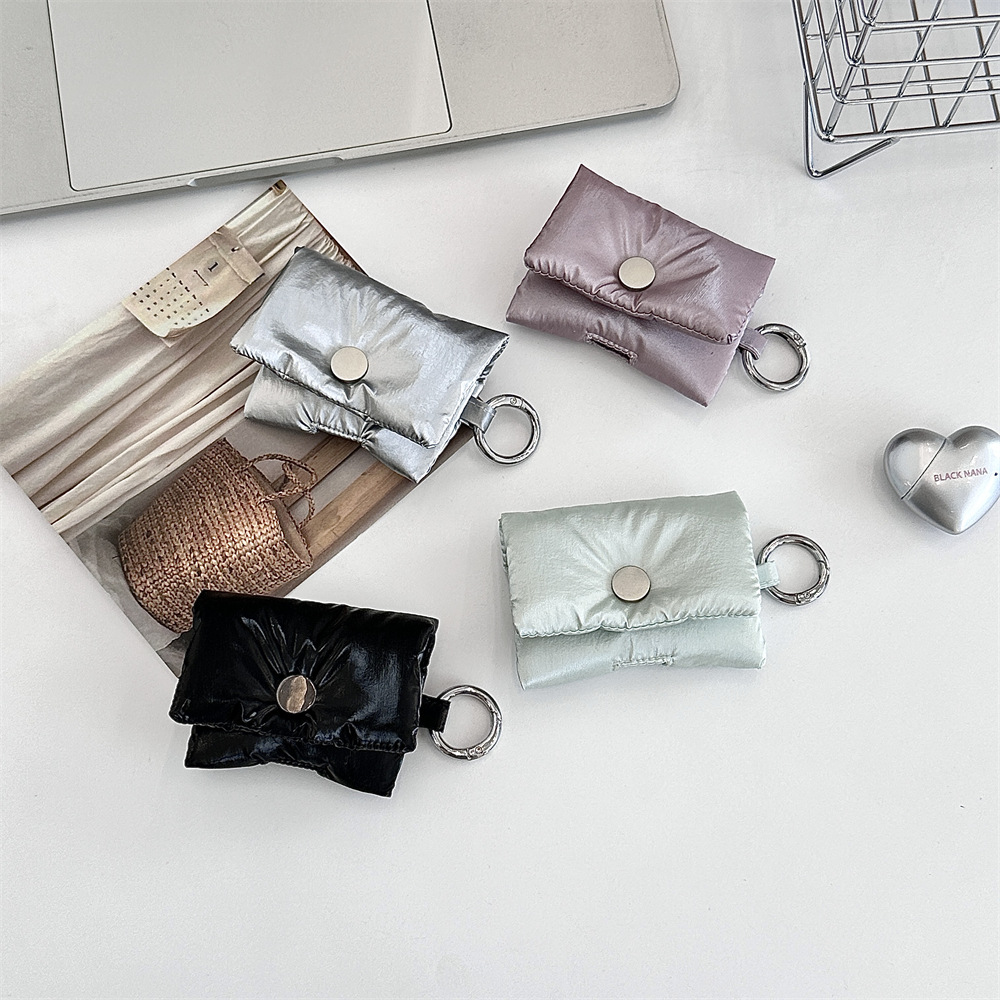 52262 Anti-drop Wireless Bluetooth Earphone case storage bag, fashionable earphone soft shell, suitable for Apple earphone cases Specification drawing