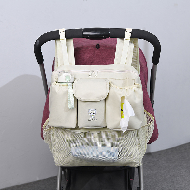 A new type of four-sided fixed large-capacity fashionable mom bag for taking kids out, a storage bag for mothers and babies details Picture