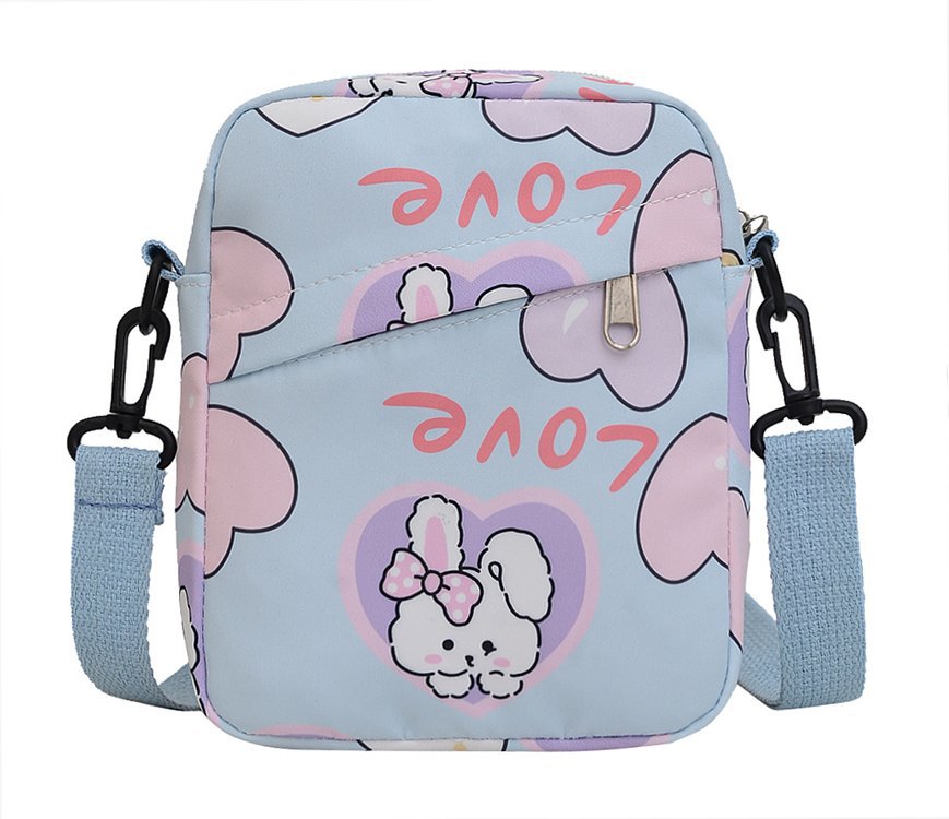 New Korean-style ins girl single-shoulder bag, student small bag, canvas bag, phone bag, cute internet-famous cartoon crossbody bag Item Picture