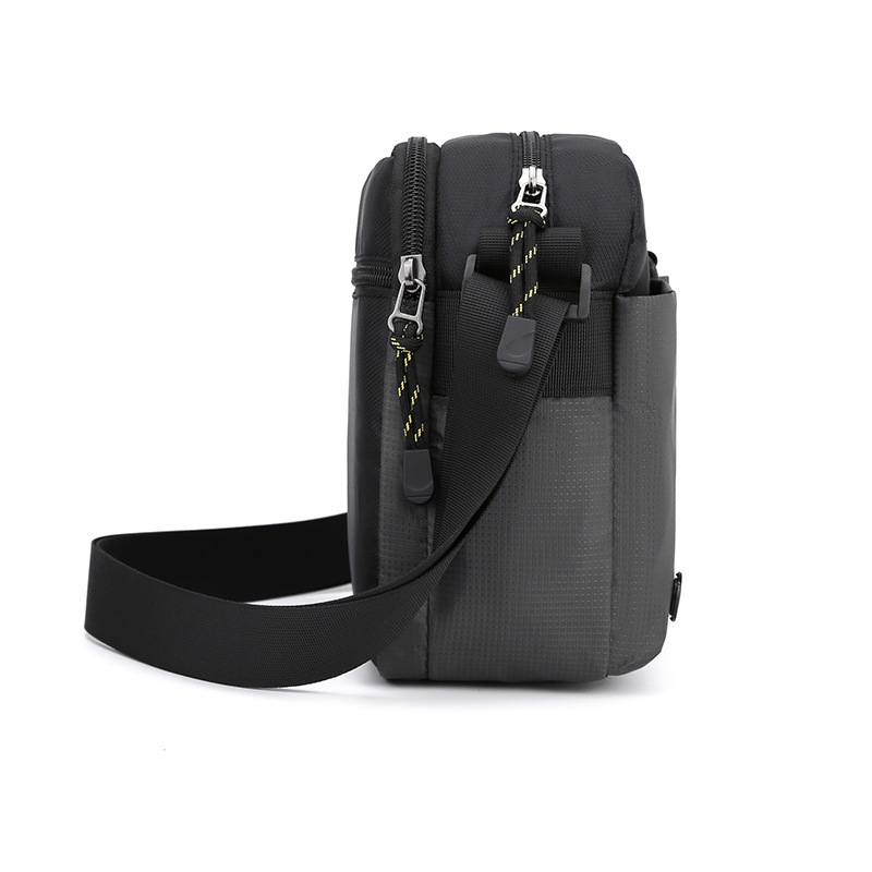 New cross-border men's crossbody bag, outdoor sports single-shoulder bag, fashionable and casual men's bag, simple business briefcase Specification drawing