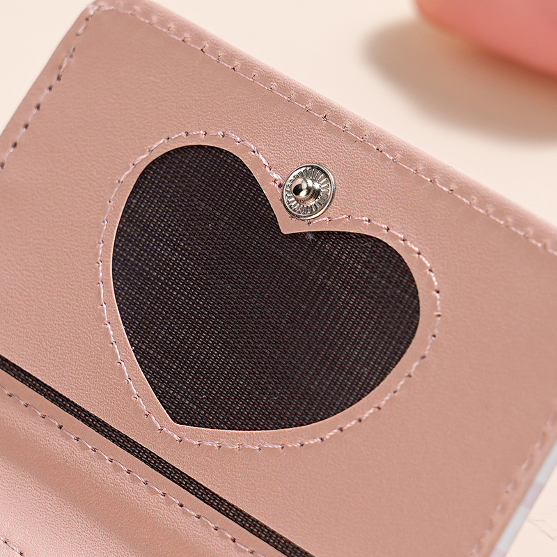 New cartoon regular three-fold wallet, cute and creative portable short wallet for ladies, card case, driver's license integrated Specification drawing