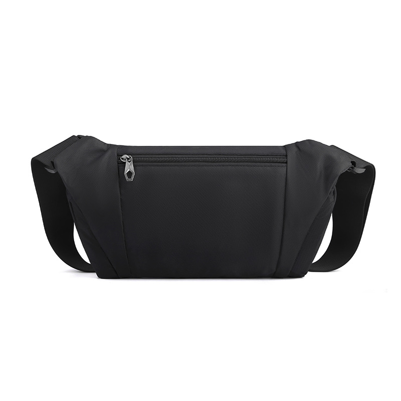 New men's trendy and cool chest bag, large-capacity crossbody bag, functional and trendy waist bag, Korean-style single-shoulder bag, lightweight sports bag Specification drawing