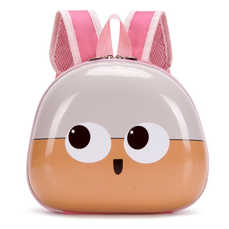 Factory direct sales of children's cartoon eggshell bags, kindergarten small schoolbags, universal backpacks for boys and girls, anti-wandering bags Item Picture