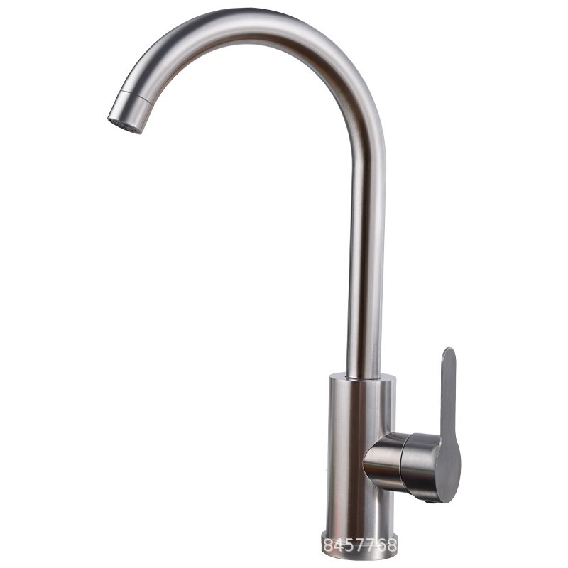Stainless steel kitchen faucet for cold and hot water, household splash-proof two-in-one sink for washing dishes Item Picture