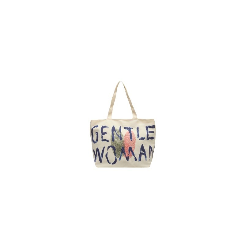 The letter canvas bag is a versatile and large-capacity single-shoulder commuter tote bag for Japanese female college students to carry to class Item Picture