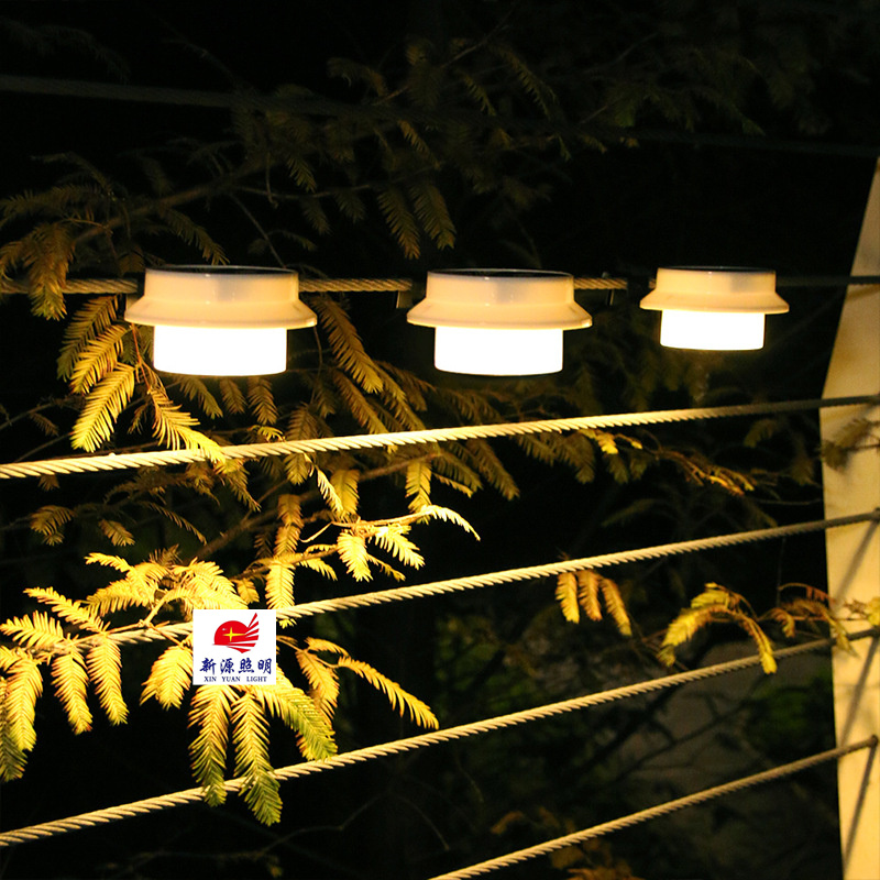 太阳能篱笆灯户外3led防水栅栏水槽灯花园景观照明壁灯别墅装饰灯