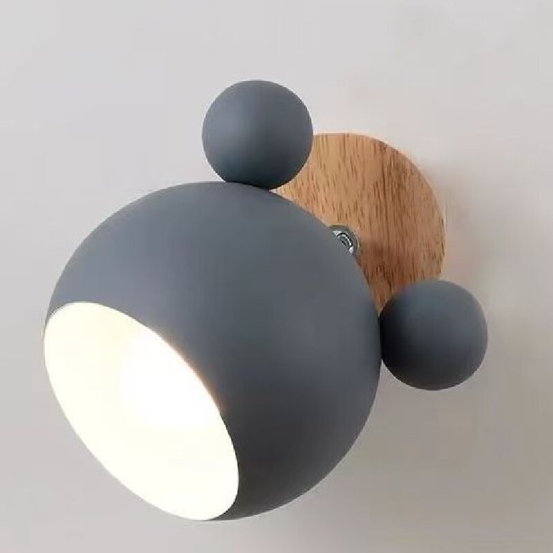 Compact, invisible and space-saving, it opens up more tidy corners on the desk. Exclusive Mickey cartoon wall lamp for children's rooms Item Picture
