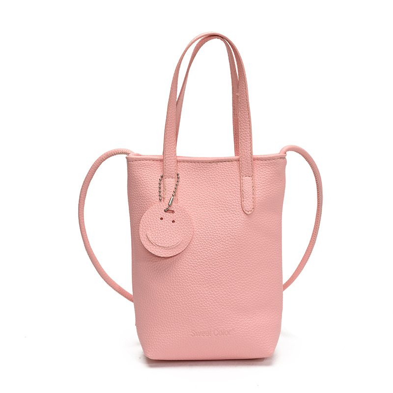 Trendy large-capacity single-shoulder bag 2025 new Korean version, color-blocking soft surface simple handbag, vertical commuting phone bag Item Picture