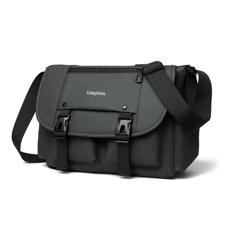 Japanese-style workwear men's bag 2025 new casual men's backpack, large-capacity cycling sports lightweight single-shoulder crossbody bag Item Picture