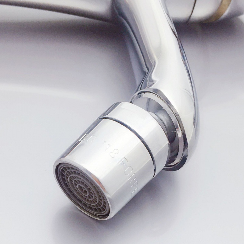 Dual-function water flow faucet, spray head aerator, water-saving rotary aerator, with spray faucet parts Application Scenario