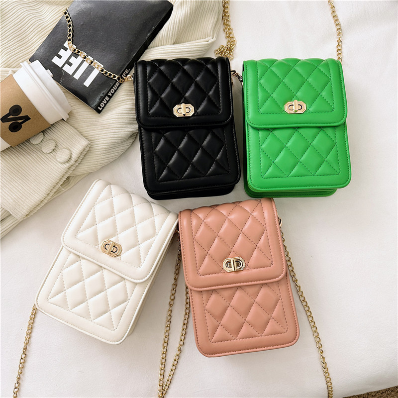 2025 New cross-border foreign trade crossbody bag, women's small bag, women's mobile phone bag, small square bag, pu women's bag full figure