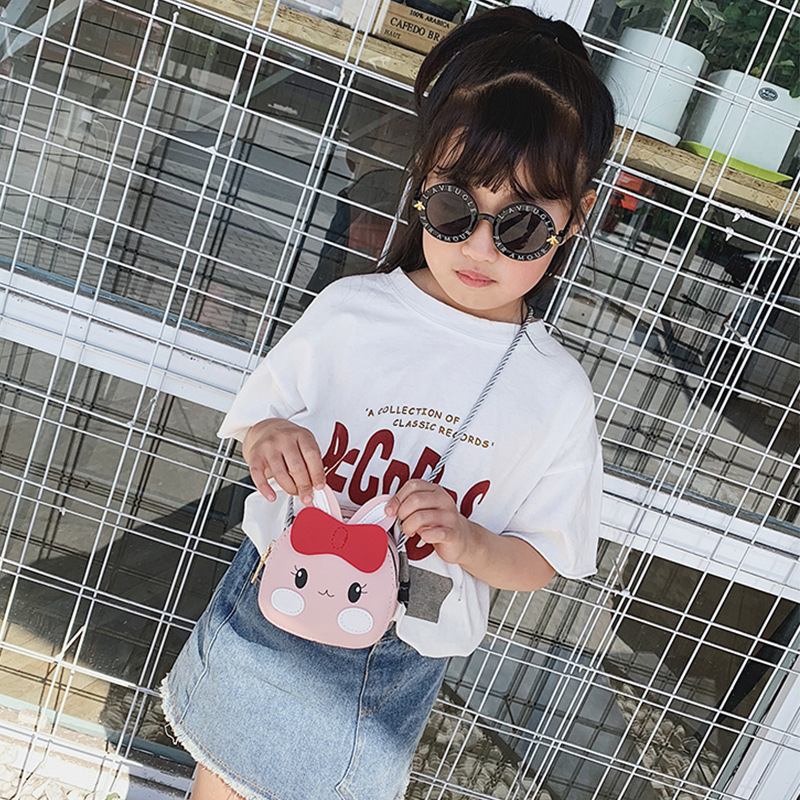 Children's bags 2020 New style: Fashionable single-shoulder crossbody bag for girls and babies, personalized cartoon bag, Little Change Princess small bag details Picture