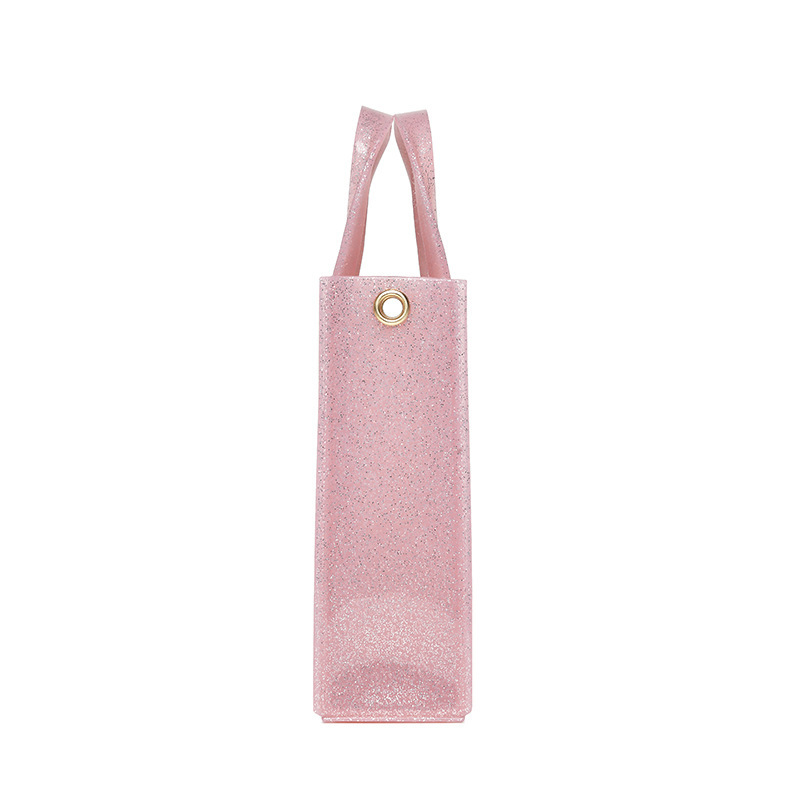 2025 New PVC high-end jelly bag, women's pleated semi-transparent tote bag, fashionable single-shoulder crossbody tote bag Application Scenario