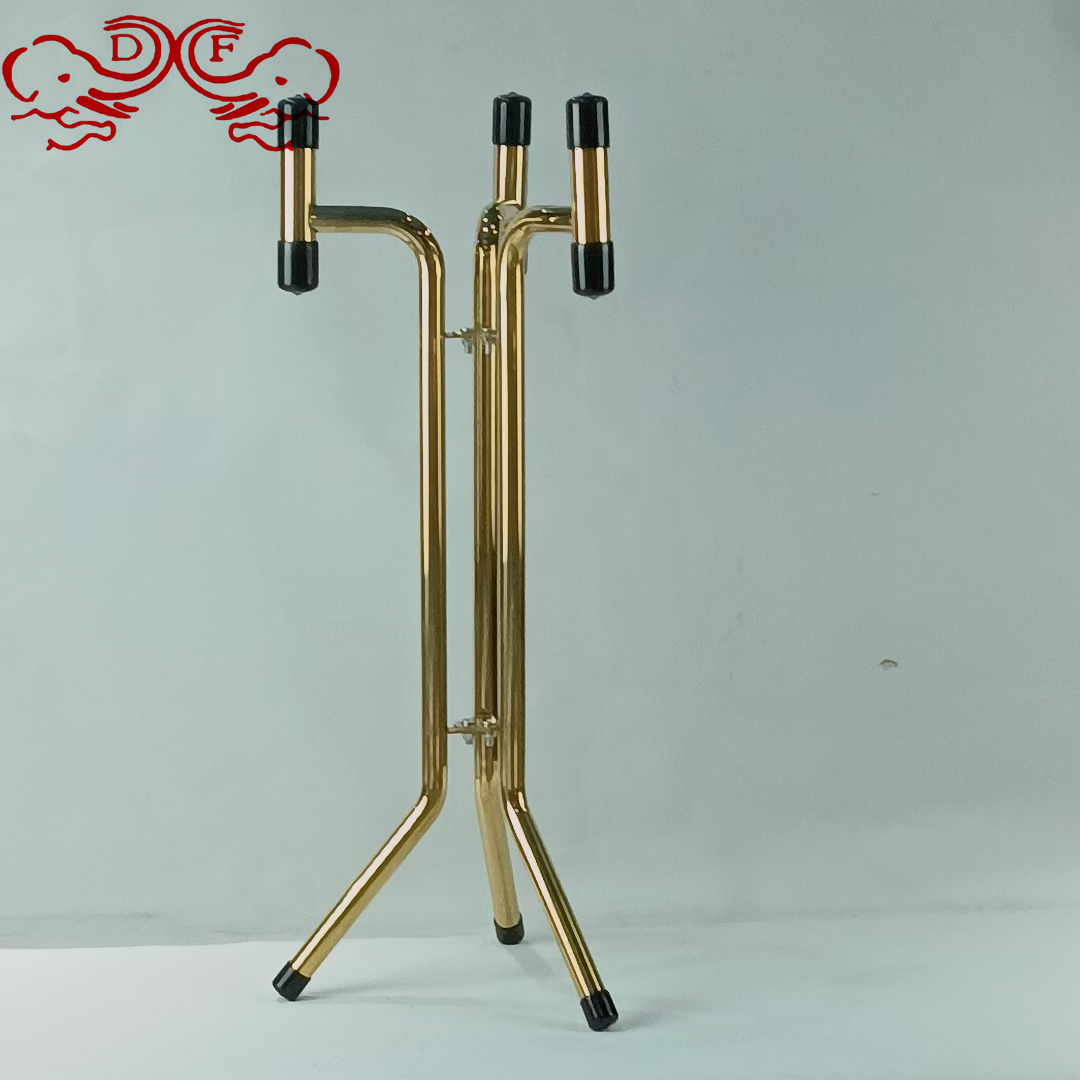 DF68050 stainless steel ice bucket rack, Champagne bucket rack, champagne bucket bar, hotel room sample room display bucket, DF TRADINGHOUSE Specification image
