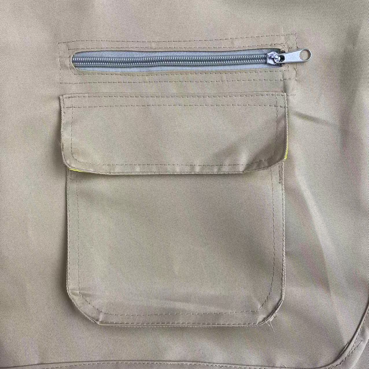 反光志愿者马甲定制工作服广告衫印logo义工订做背心活动聚会马甲白底实物图