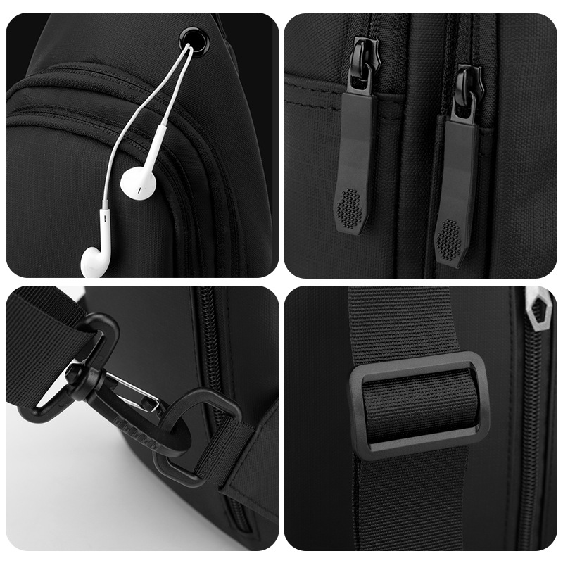 The new WEPOWER men's crossbody bag with a simple and high-end Korean style is a practical outdoor casual chest backpack Application Scenario