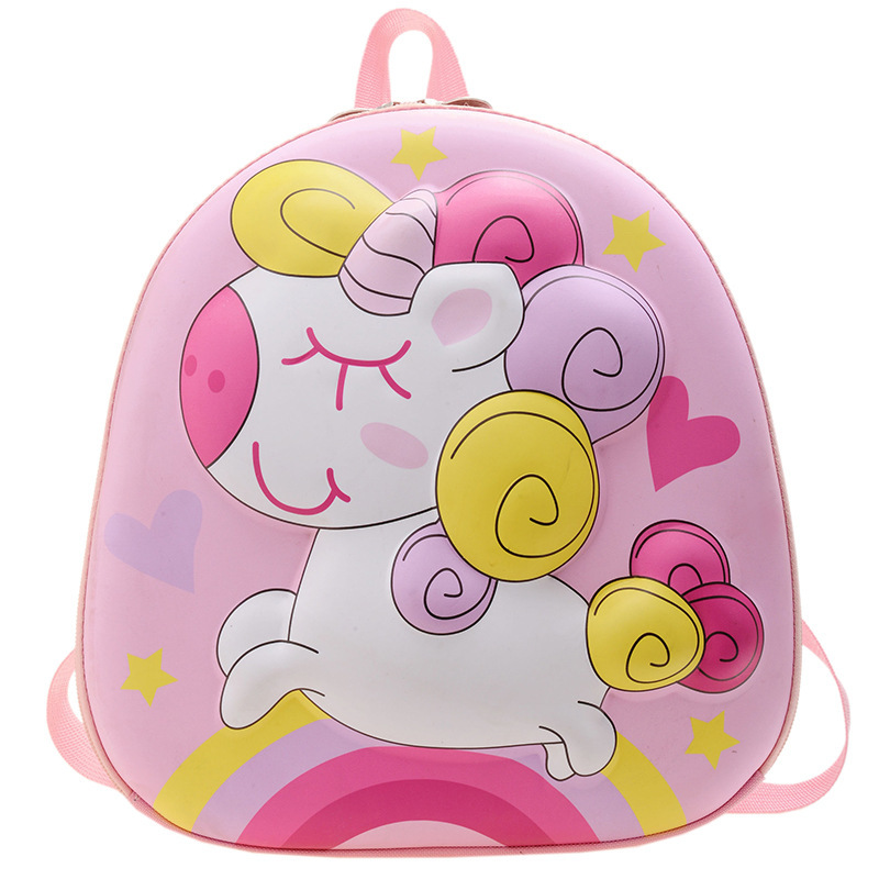 Unicorn Schoolbag, new eggshell bag for kindergarten children, cute cartoon large-capacity backpack for boys and girls Item Picture