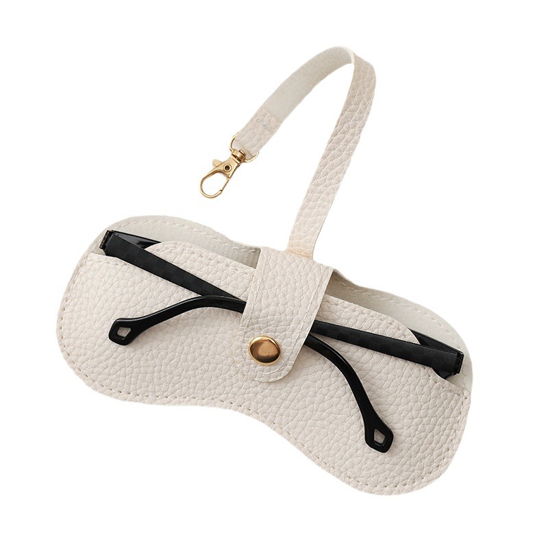 New best-selling wholesale vintage sunglasses bag, portable buckle glasses case, fashionable and simple glasses storage bag Item Picture