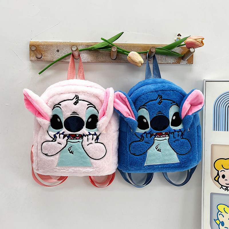 Cross-border new Japanese-style ins plush toy Teddy, fashionable and cute backpack, kindergarten boys' and girls' schoolbags full figure