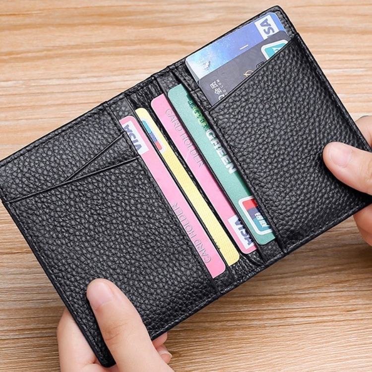 2023 New Leather driver's license storage card case, ultra-thin card holder for men, multi-slot driver's license protection case for women details Picture