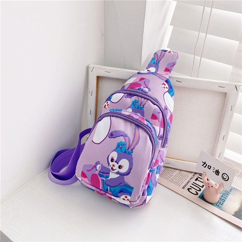 2021 New children's coin purse, popular cartoon Star Delu nylon backpack, Korean version chest bag, boys' and girls' crossbody bag full figure