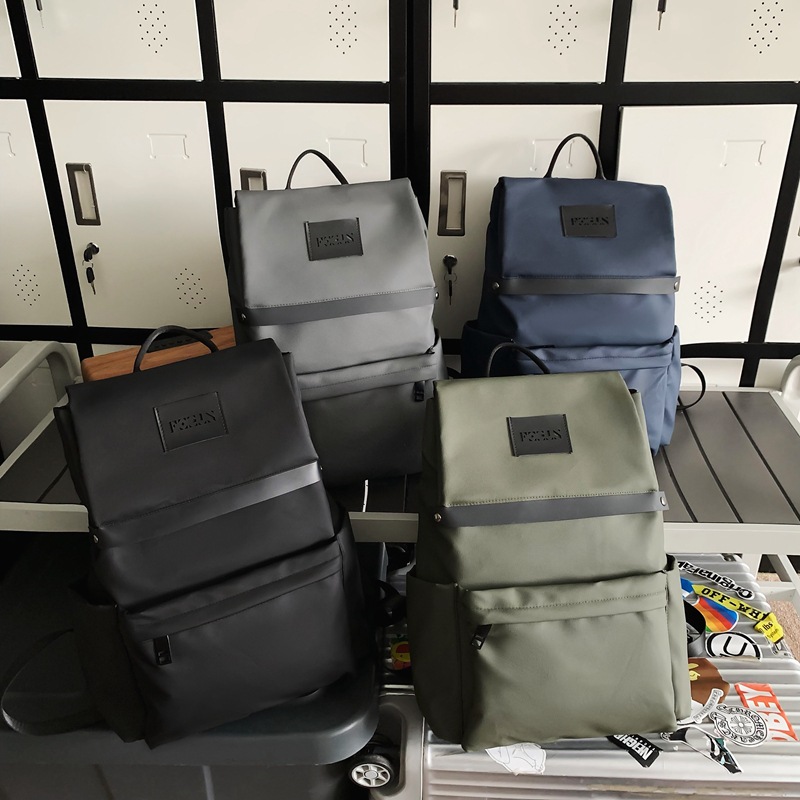 WEPOWER's new trendy backpack is a large-capacity backpack for both male and female students, a simple and casual hand-held backpack for commuting details Picture