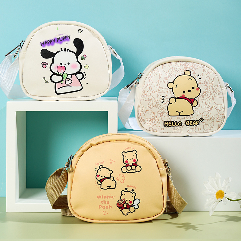2024 New Ear Dog small bag, cute cartoon, large capacity crossbody bag, women's multi-functional Weiwei Bear storage Bag full figure