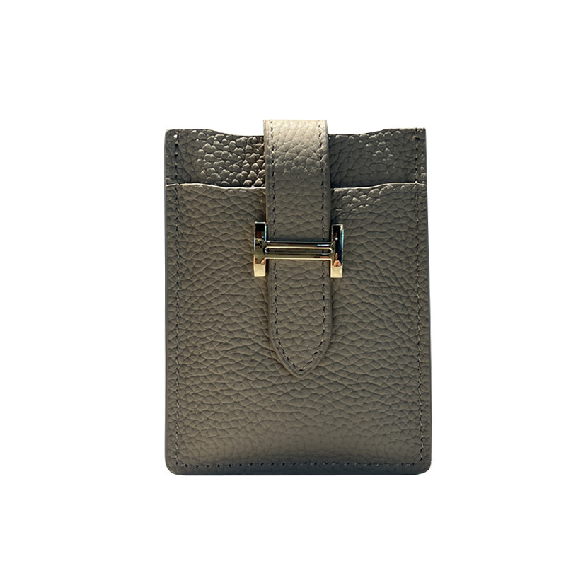 The popular togo card case for women features a new, niche, ins pull-out, light luxury leather card case and a lightweight card holder for ID cards Item Picture