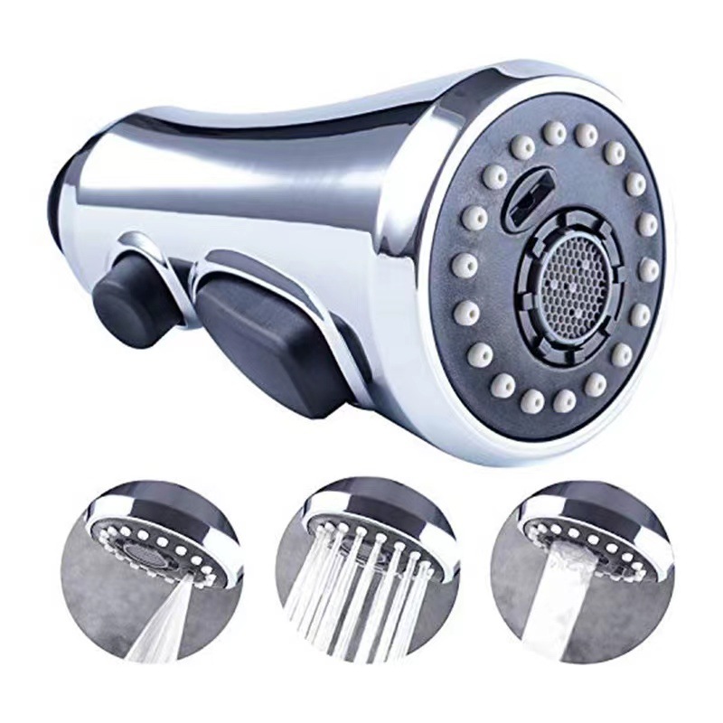 Cross-border kitchen sink, pull-out faucet, pull-out kitchen shower head, three-function blade water pull-out shower head full figure