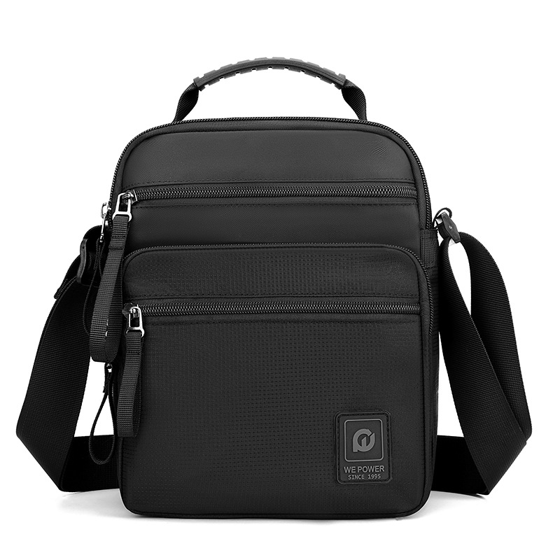 WEPOWER's new men's business commuting single-shoulder bag, fashionable travel crossbody bag, vertical small bag, hand-held men's bag Item Picture