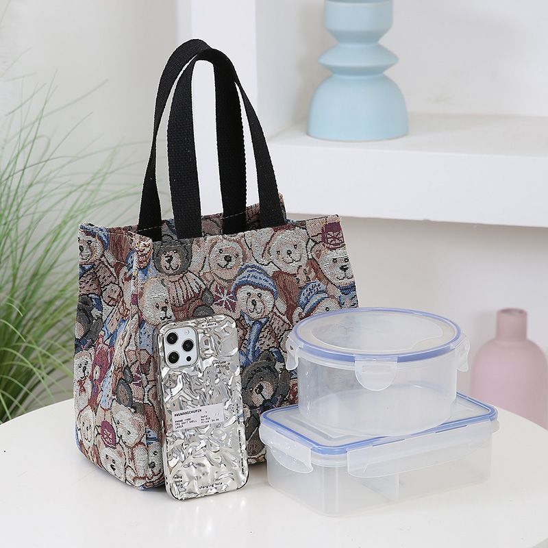 Wholesale 2025 new style women's bags, class cute bear tote bags, large-capacity single-shoulder bags, casual single-shoulder bags details Picture