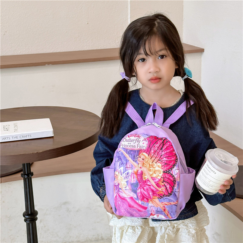 The new kindergarten schoolbag is trendy and cute with cartoon mermaid prints. It's a backpack for boys and girls and an export-oriented children's backpack Specification drawing