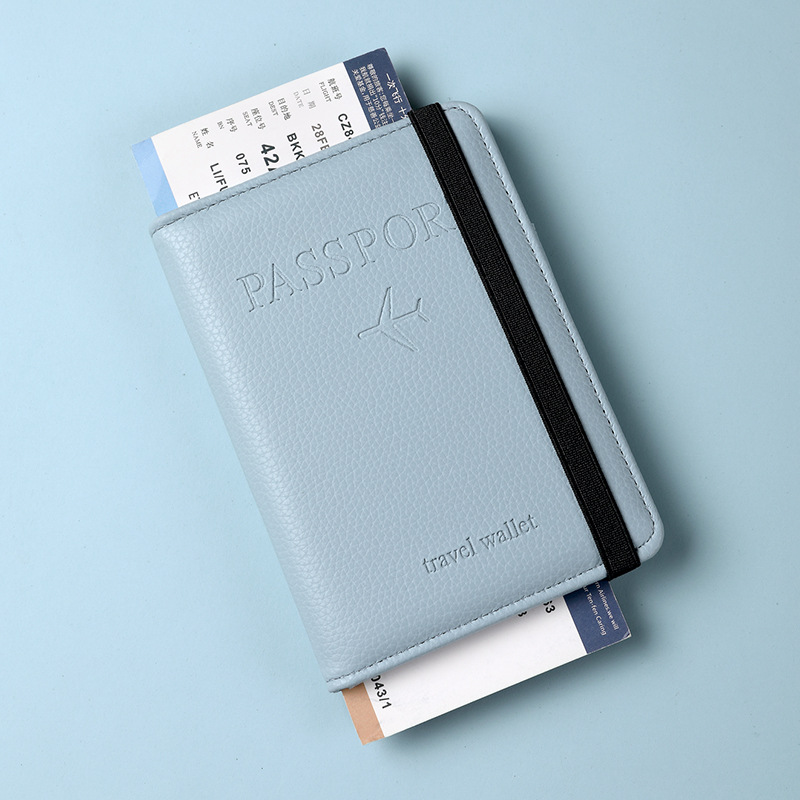 Wholesale of cross-border PU leather card case, passport holder, RFID passport case, Travelwallet multi-functional document bag Application Scenario