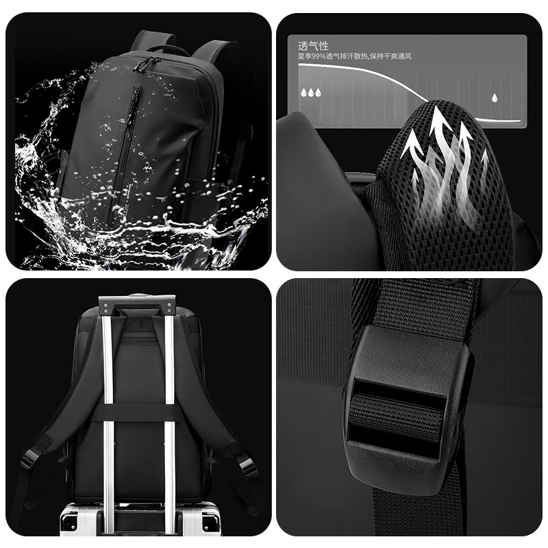 The new WEPOWER men's backpack is a versatile and trendy 16-inch computer bag for commuting and a simple business backpack Application Scenario