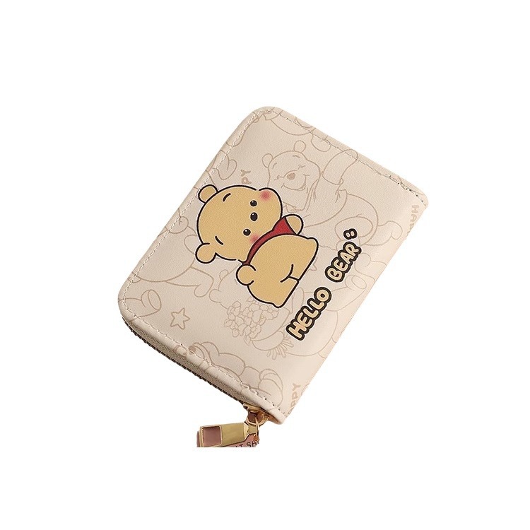 Cute Pacha dog cartoon card bag for women, unique and niche, large capacity, convenient, ultra-thin and small driving license coin purse Item Picture