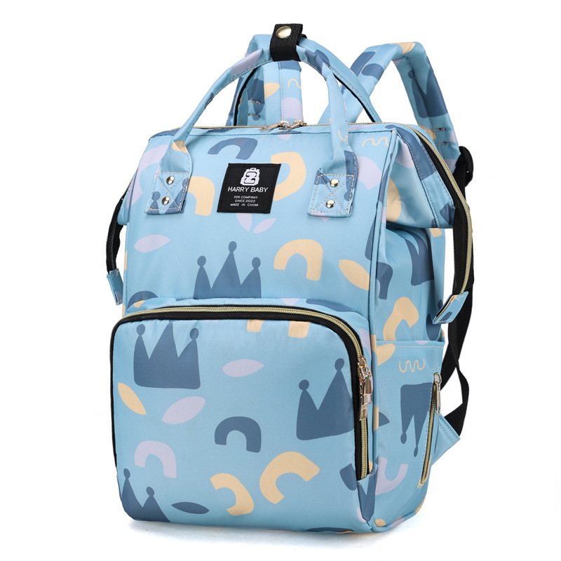 Mummy Bag, a new multi-functional and fashionable mother and baby bag, a portable backpack for mothers going out, and a backpack for taking kids out Item Picture